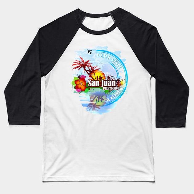 San Juan Puerto rico Baseball T-Shirt by dejava